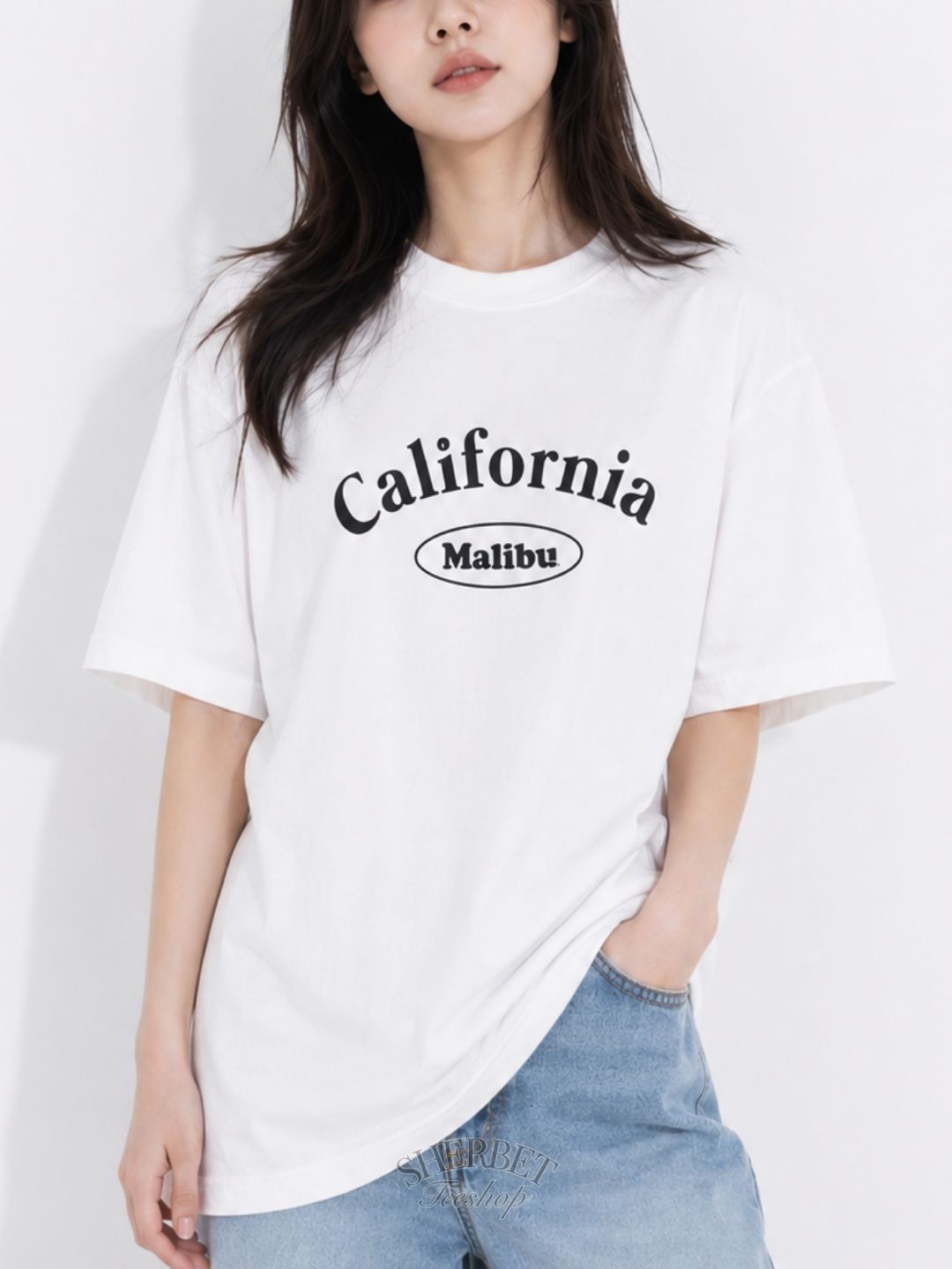 T-Shirt : Caliornia Malibu - Cotton fabric - Image 1