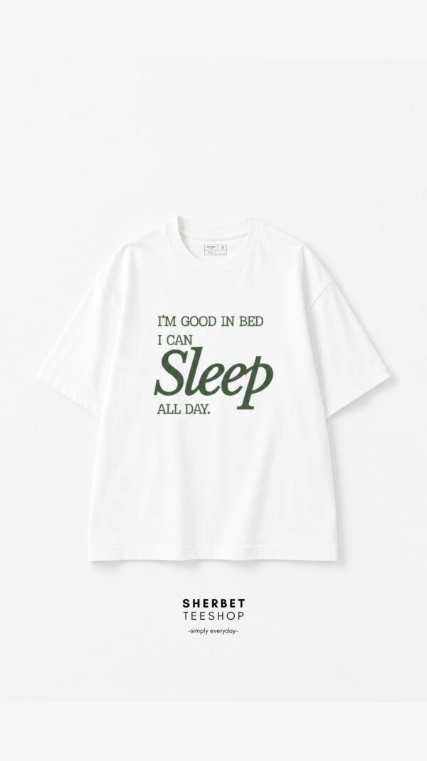 T-shirt เสื้อยืด คอลเลคชั่นใหม่ คนชอบนอน ! I ❤︎ sleep - Image 4