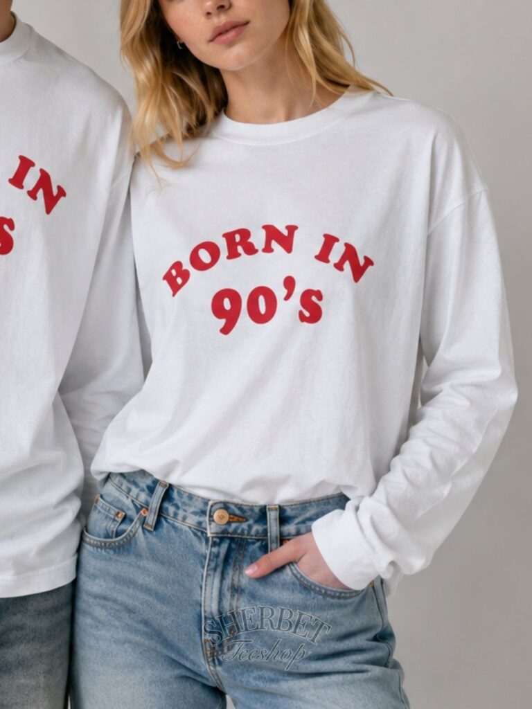T-Shirt : Born in 90'S - Cotton fabric