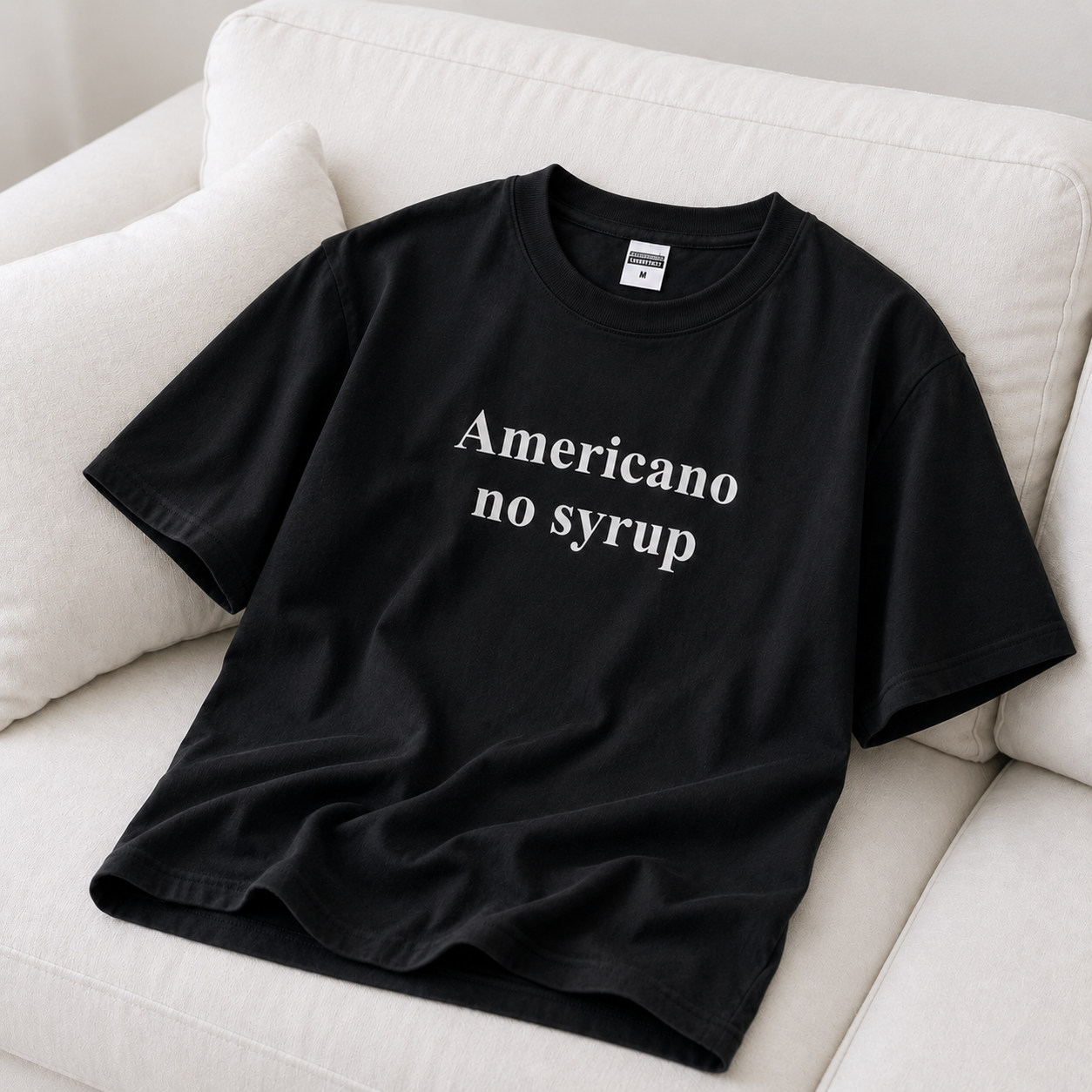 T-Shirt : Americano no syrup - Cotton fabric - Image 4