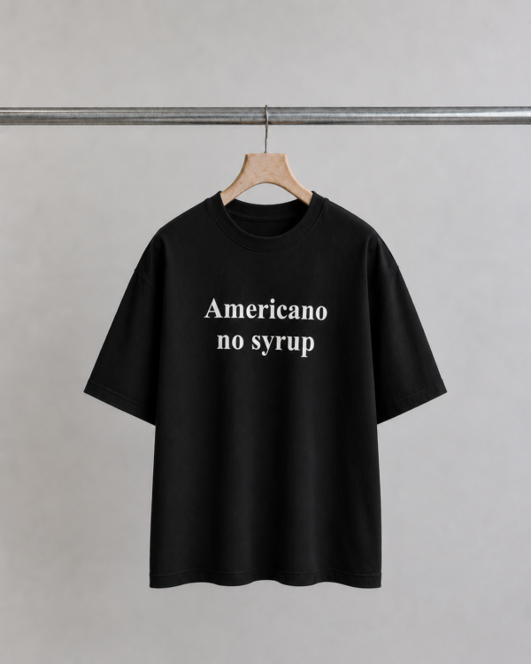 T-Shirt : Americano no syrup - Cotton fabric - Image 1