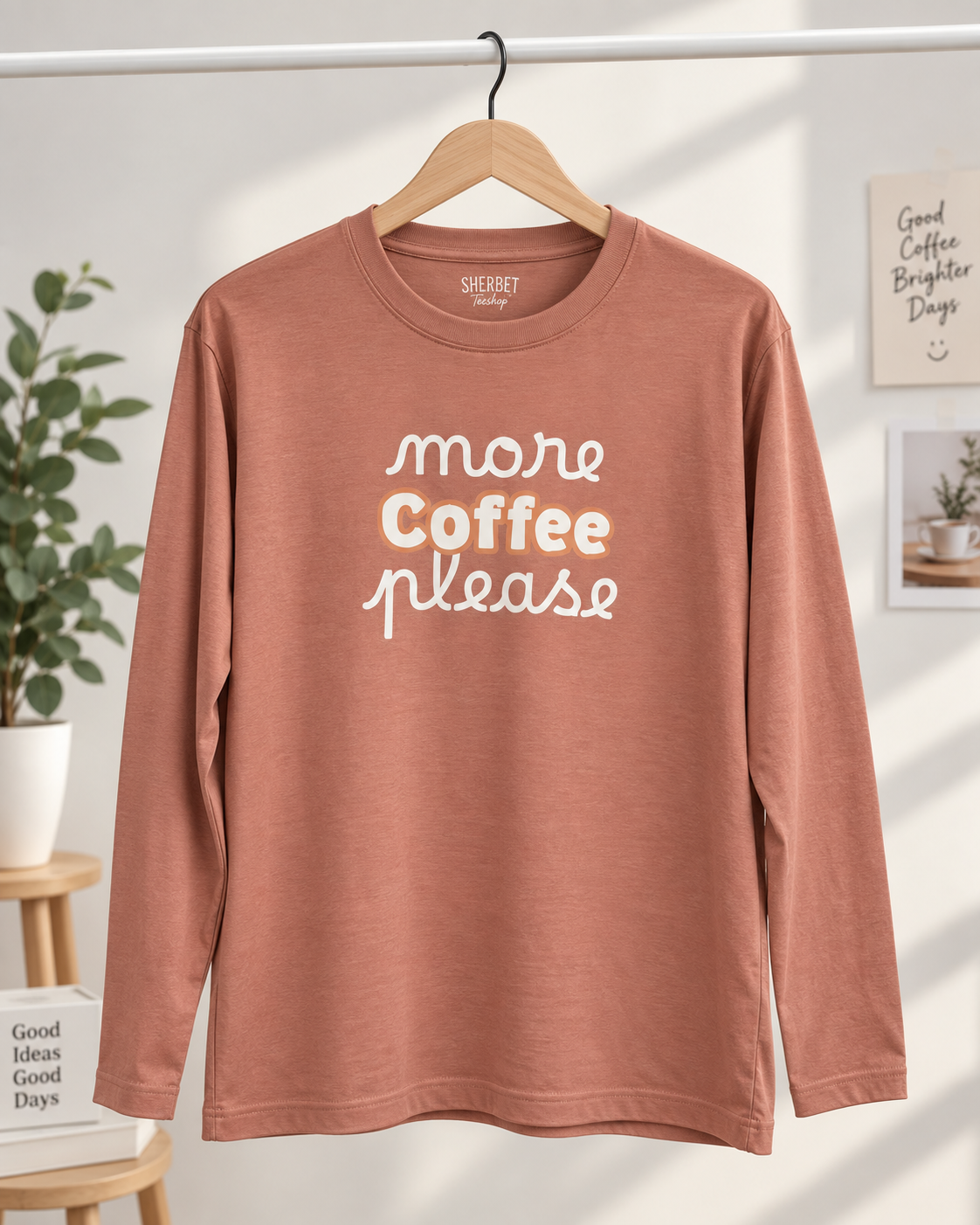 เสื้อแขนยาว.✦ ݁˖ 𝗠𝗼𝗿𝗲 𝗰𝗼𝗳𝗳𝗲𝗲 𝗽𝗹𝗲𝗮𝘀𝗲!-Cotton - Image 3