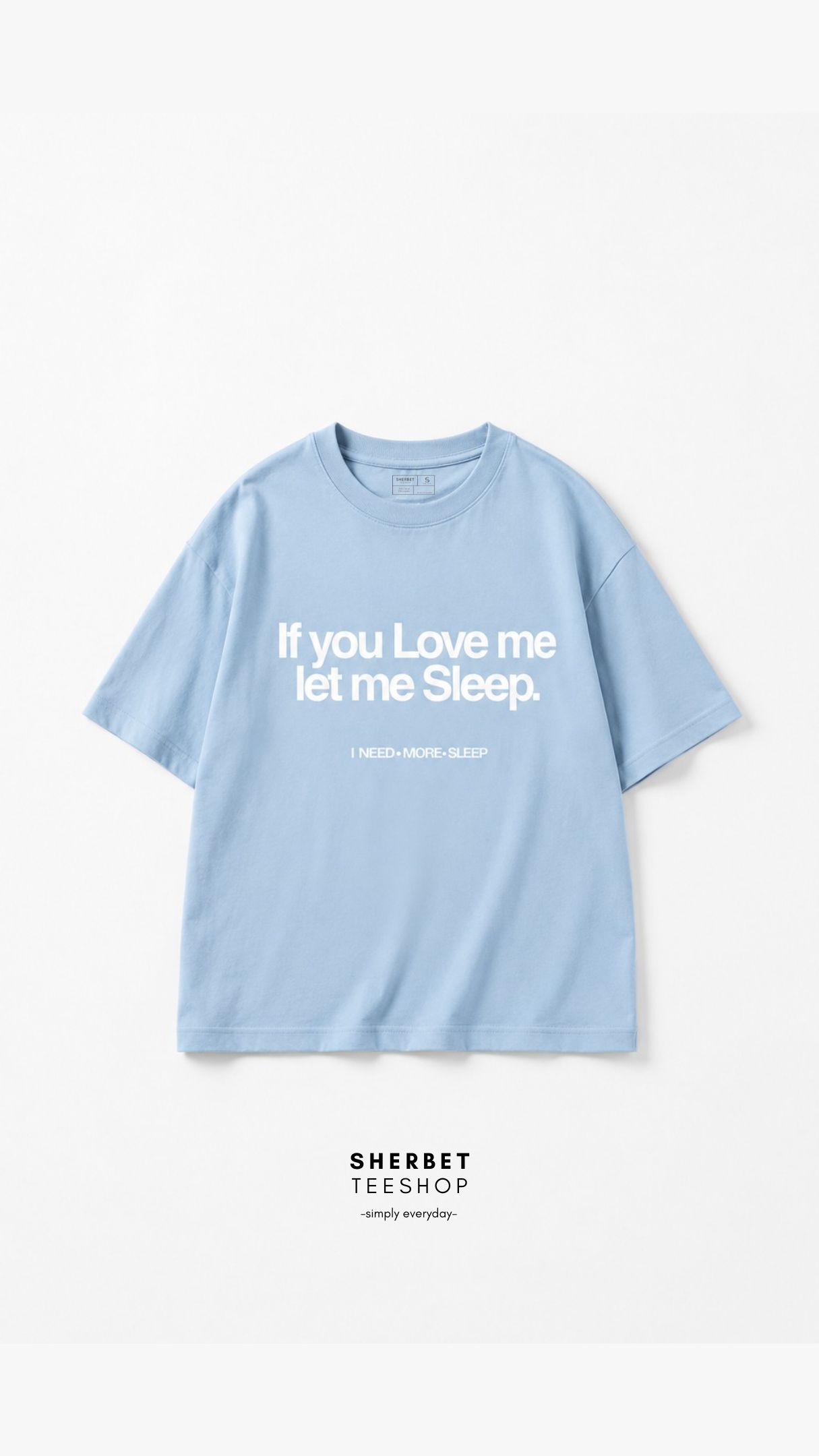 T-shirt เสื้อยืด คอลเลคชั่นใหม่ คนชอบนอน ! I ❤︎ sleep - Image 1
