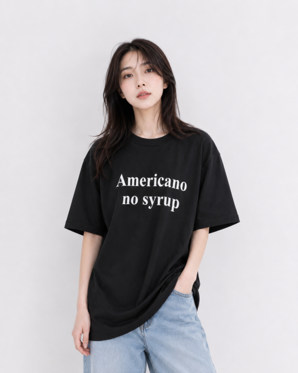 T-Shirt : Americano no syrup - Cotton fabric - Image 3