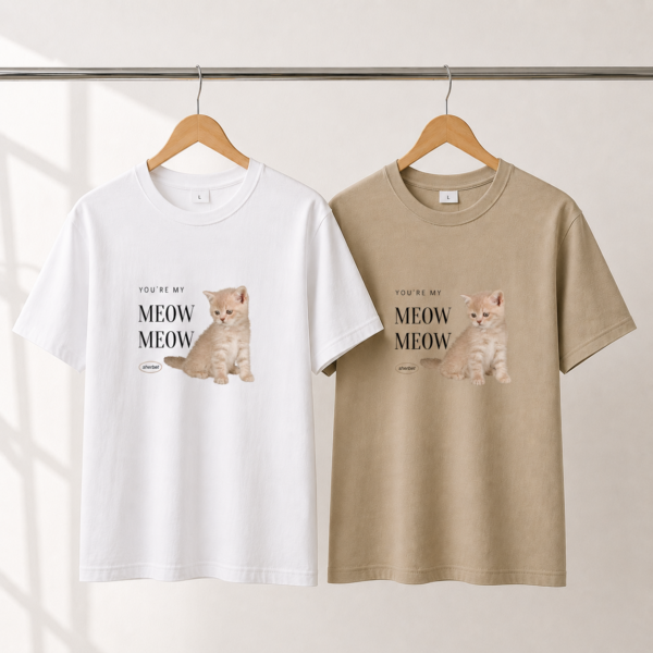 เสื้อยืด T-shirt .✦ ݁˖ 𝒀𝒐𝒖’𝒓𝒆 𝒎𝒚 𝑴𝒆𝒐𝒘 𝒎𝒆𝒐𝒘- Cotton - Image 1