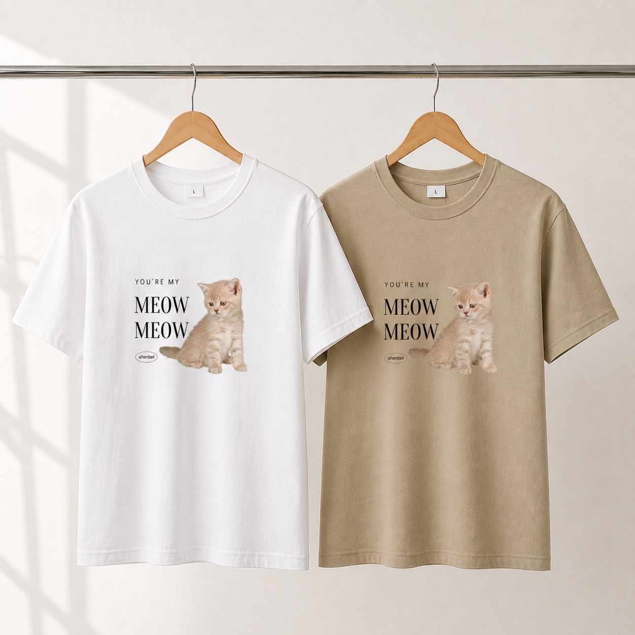 เสื้อยืด T-shirt .✦ ݁˖ 𝒀𝒐𝒖’𝒓𝒆 𝒎𝒚 𝑴𝒆𝒐𝒘 𝒎𝒆𝒐𝒘- Cotton - Image 1