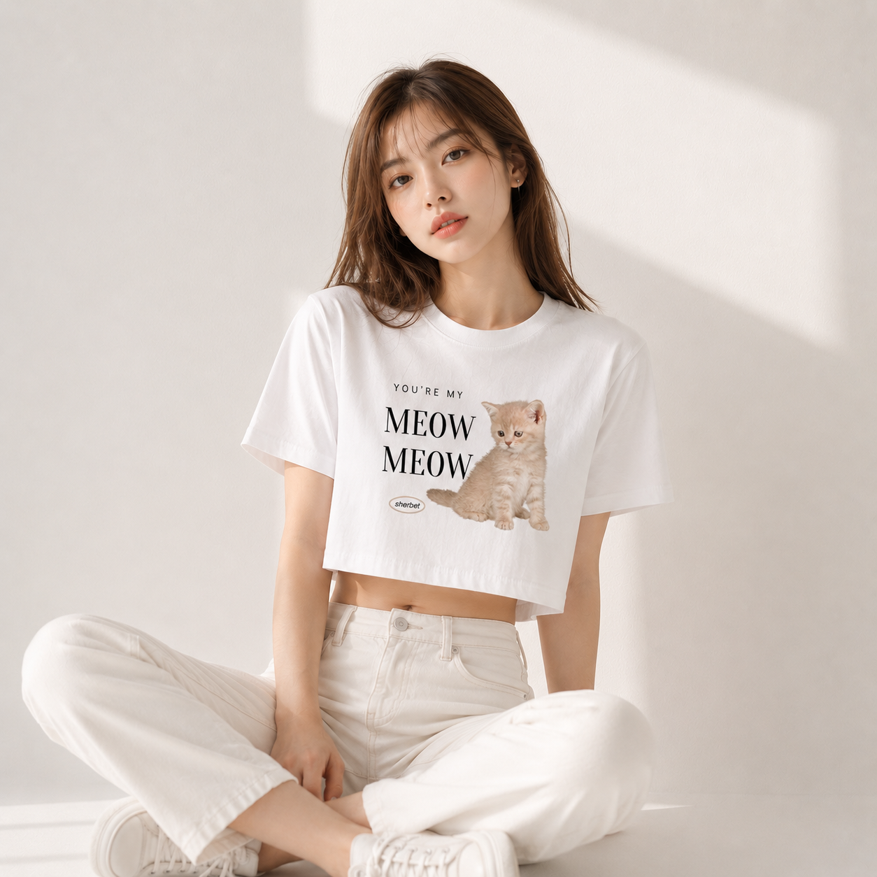 เสื้อยืด T-shirt .✦ ݁˖ 𝒀𝒐𝒖’𝒓𝒆 𝒎𝒚 𝑴𝒆𝒐𝒘 𝒎𝒆𝒐𝒘- Cotton - Image 3