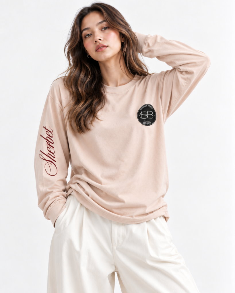 Long sleeve - Autumn (Wine&Beige)