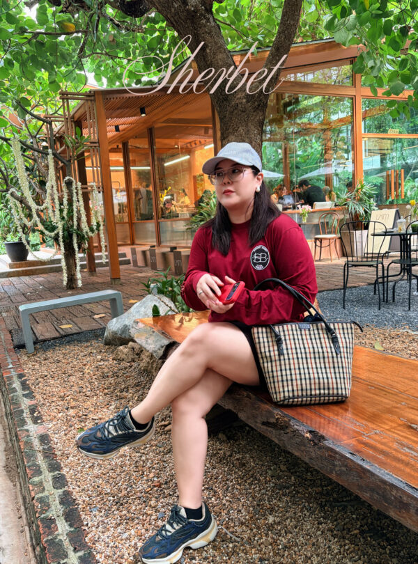 Long sleeve - Autumn (Wine&Beige) - Image 6