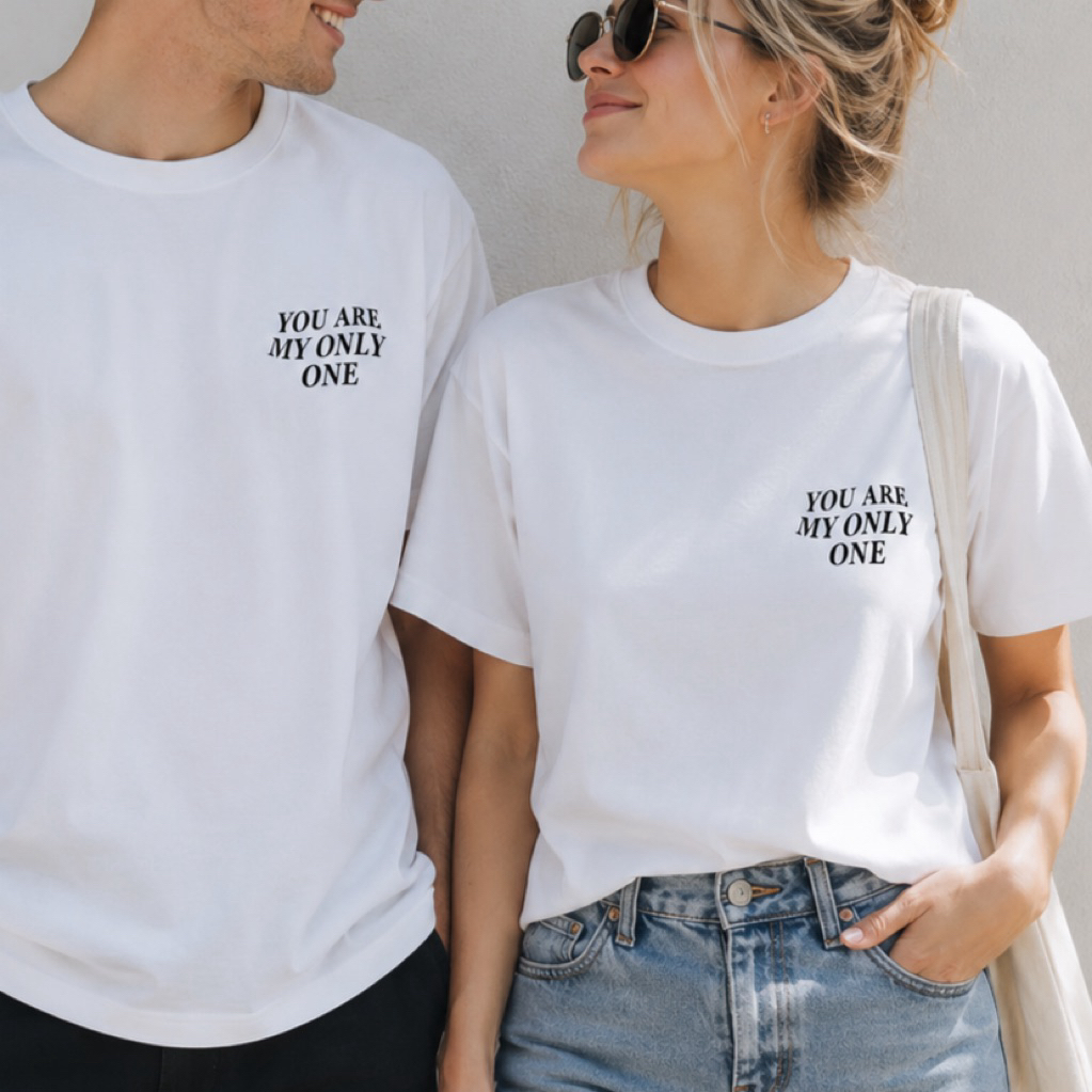 T-shirt : You are my only one – Cotton fabric