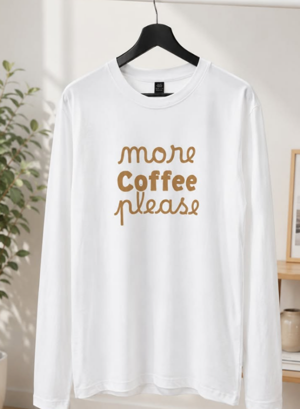 เสื้อแขนยาว.✦ ݁˖ 𝗠𝗼𝗿𝗲 𝗰𝗼𝗳𝗳𝗲𝗲 𝗽𝗹𝗲𝗮𝘀𝗲!-Cotton - Image 1