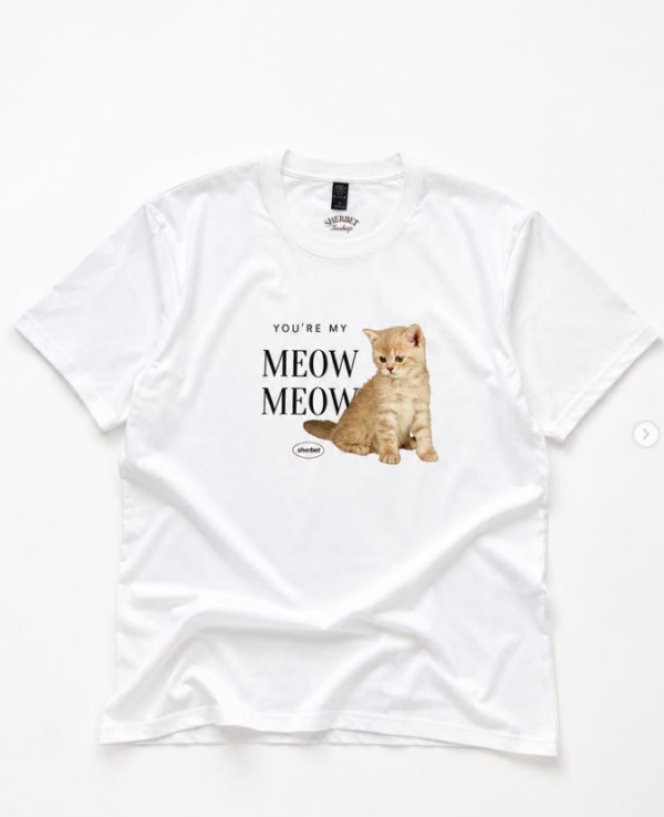 เสื้อยืด T-shirt .✦ ݁˖ 𝒀𝒐𝒖’𝒓𝒆 𝒎𝒚 𝑴𝒆𝒐𝒘 𝒎𝒆𝒐𝒘- Cotton - Image 5