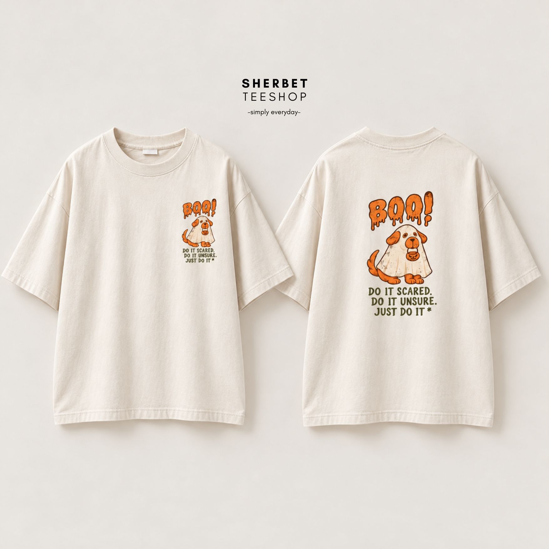 เสื้อยืดผ้าคอตตอน ทรง Oversize - Halloween 2026 - Image 4
