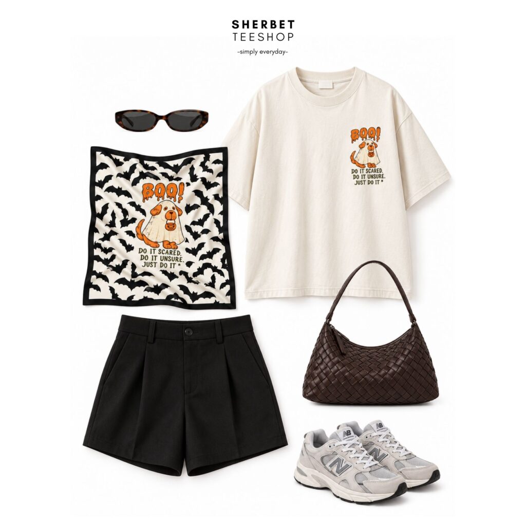 เสื้อยืดผ้าคอตตอน ทรง Oversize - Halloween 2026