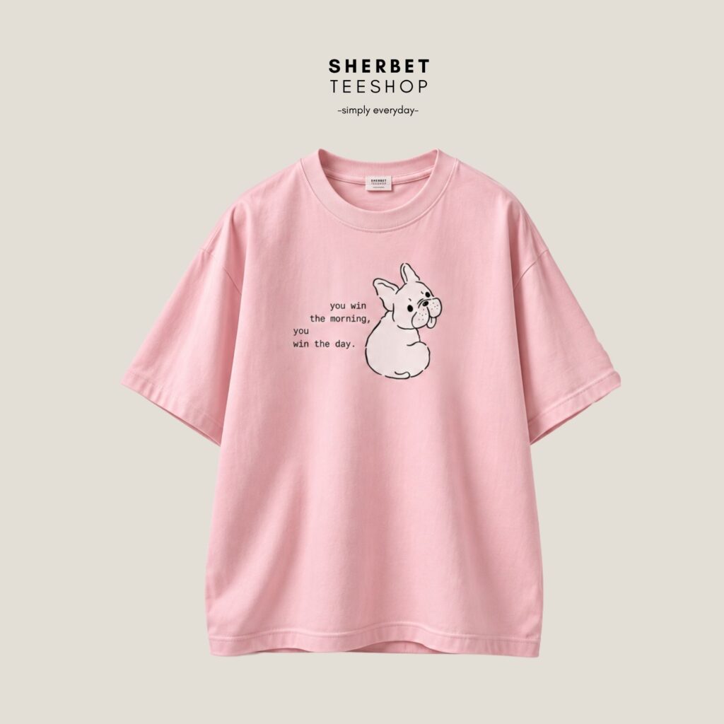 T-shirt Oversize : Win the Day 🩷