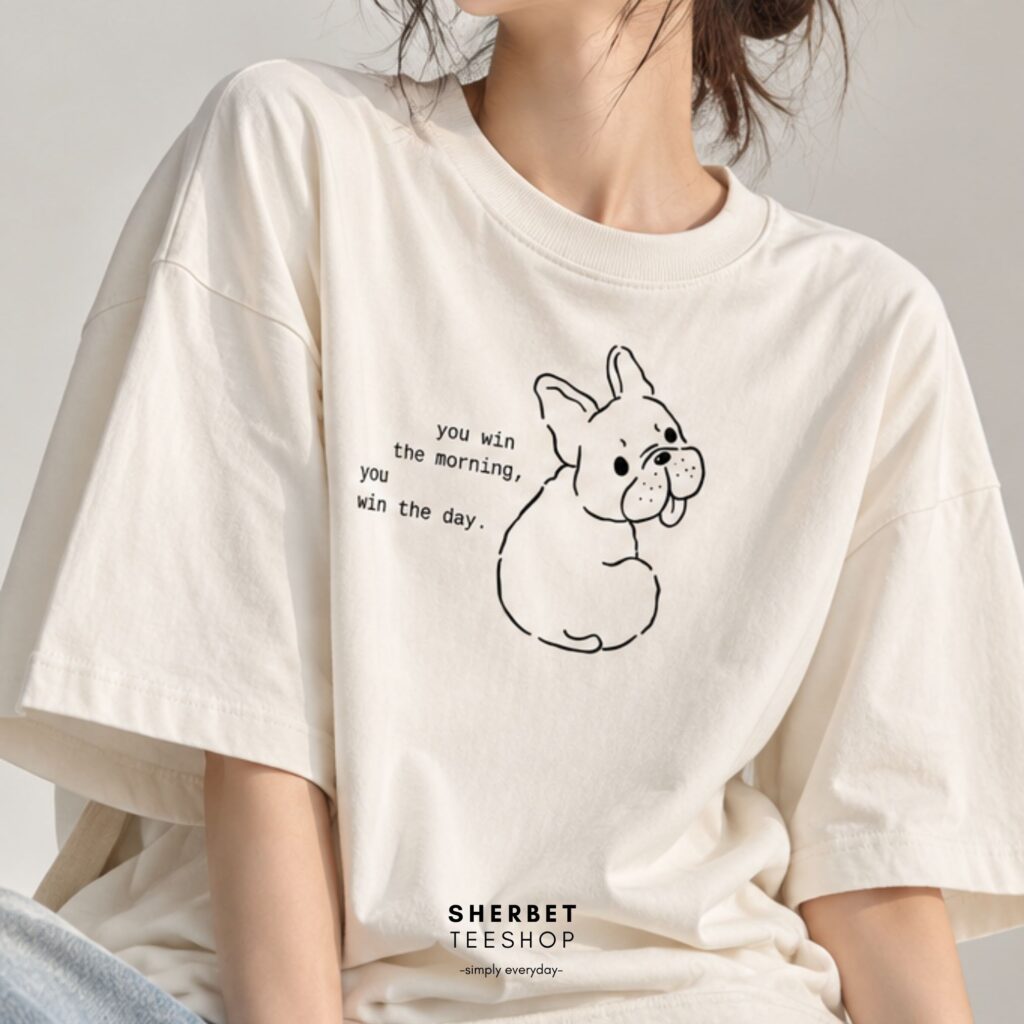 T-shirt Oversize : Win the Day 🩷