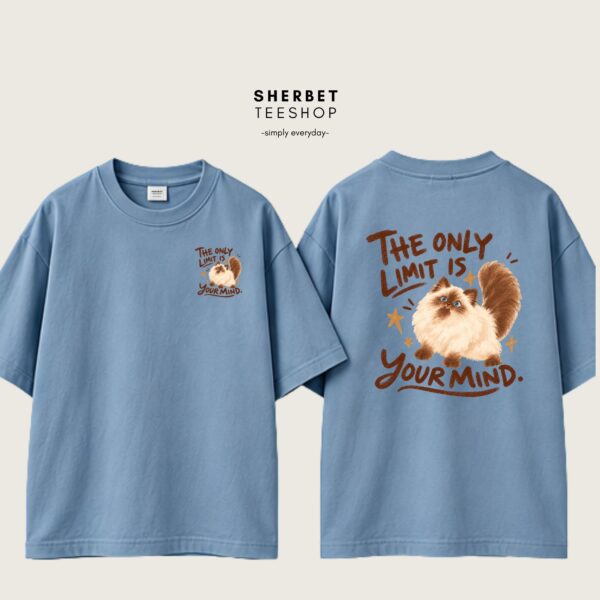 T-shirt Oversize : Cat / your mind 🤎 - Image 2