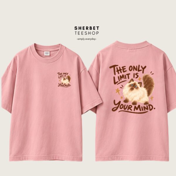 T-shirt Oversize : Cat / your mind 🤎 - Image 3