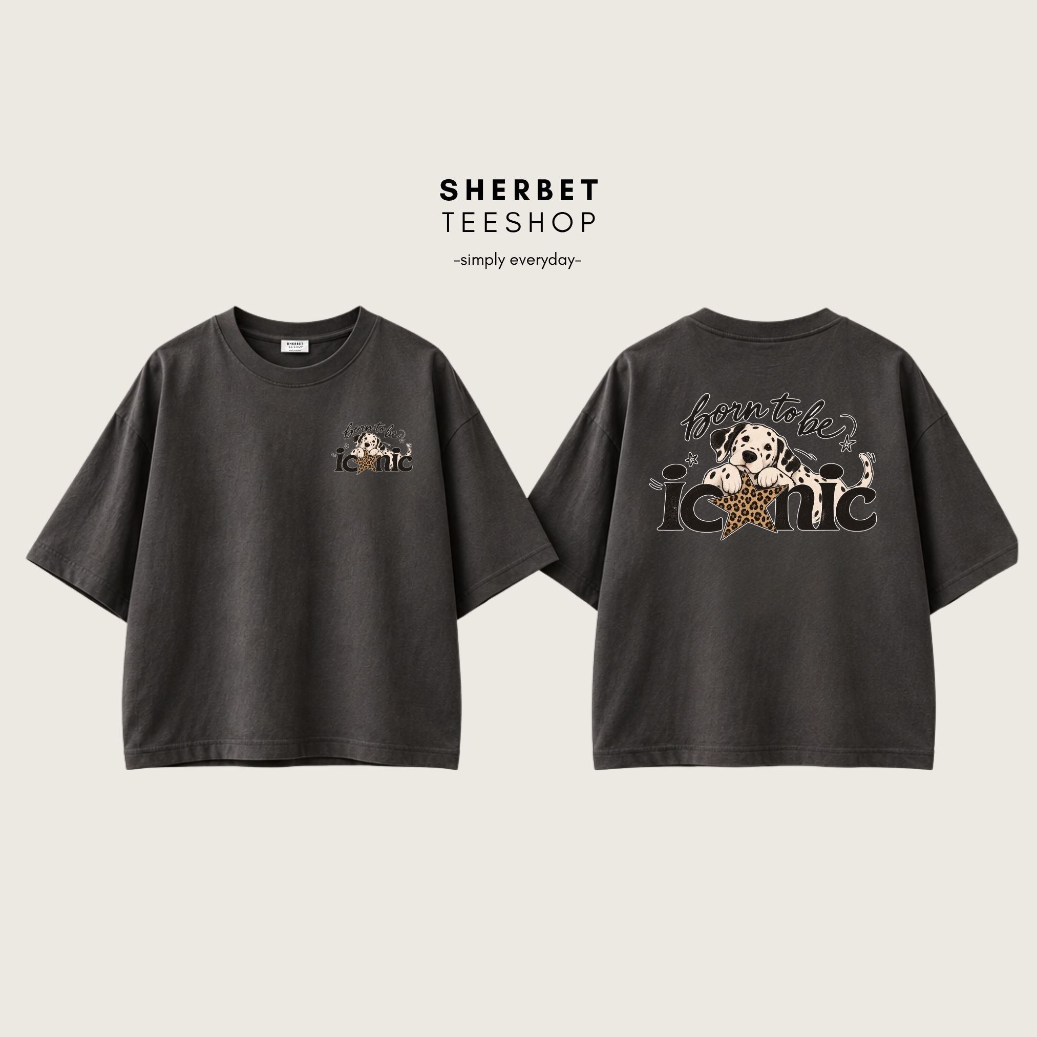 T-shirt Oversize : Dog ; Iconic 🖤 - Image 5