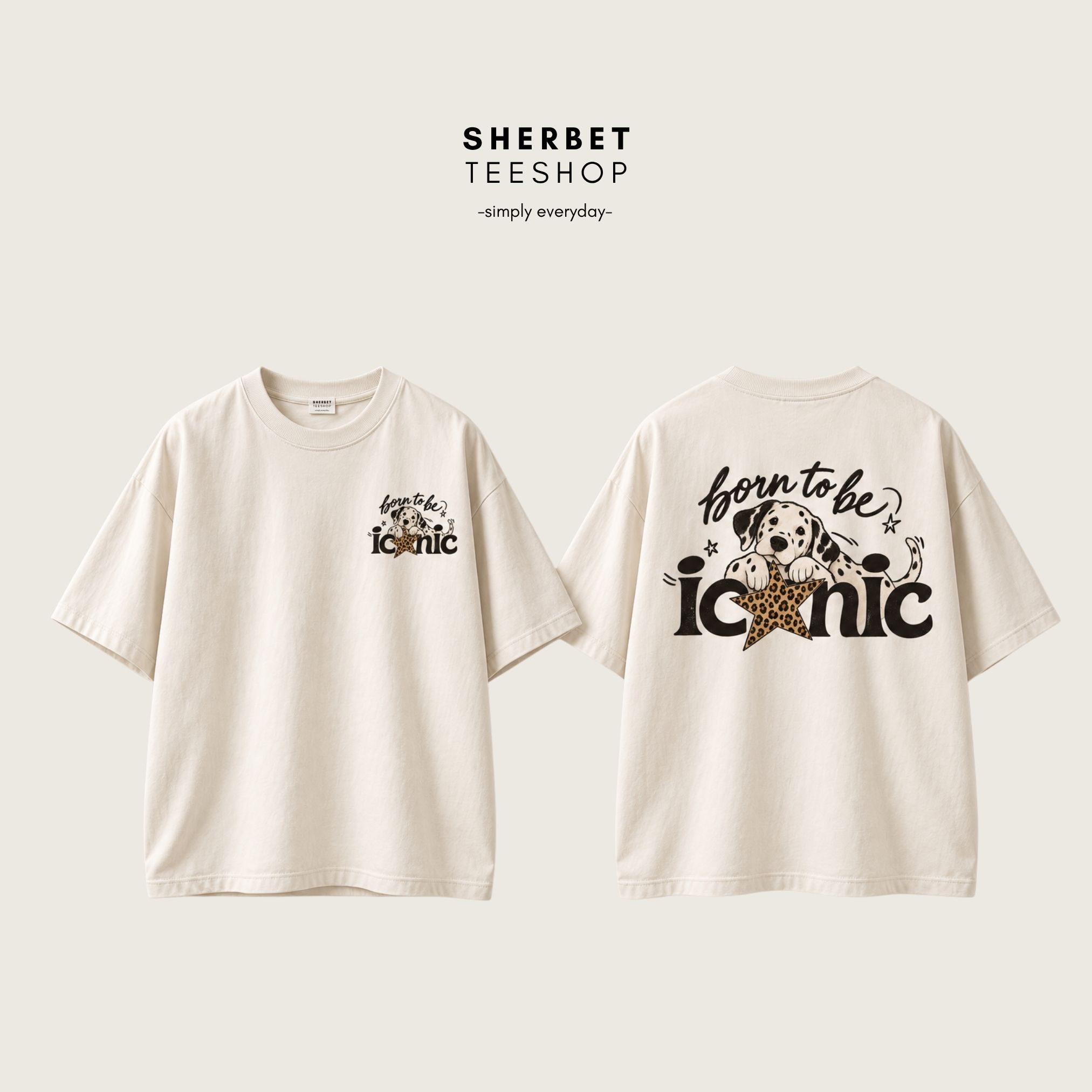 T-shirt Oversize : Dog ; Iconic 🖤 - Image 1