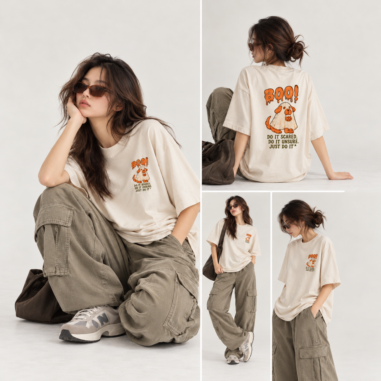 เสื้อยืดผ้าคอตตอน ทรง Oversize - Halloween 2026 - Image 5